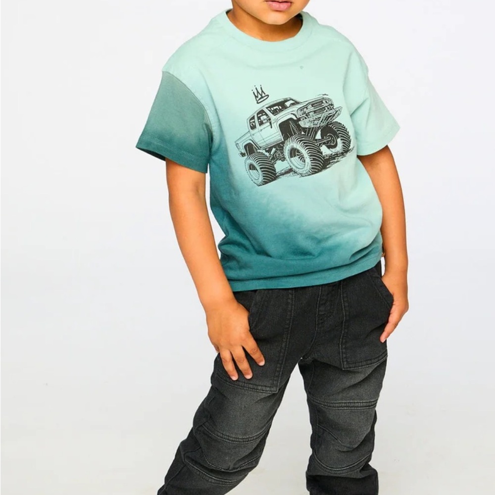 Kids Stretch French Terry Denim Jogger Grey